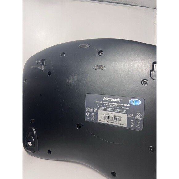 Microsoft Natural Ergonomic USB Wired Black Keyboard 4000 V1.0 KU-0462 Tested - Picture 4 of 5